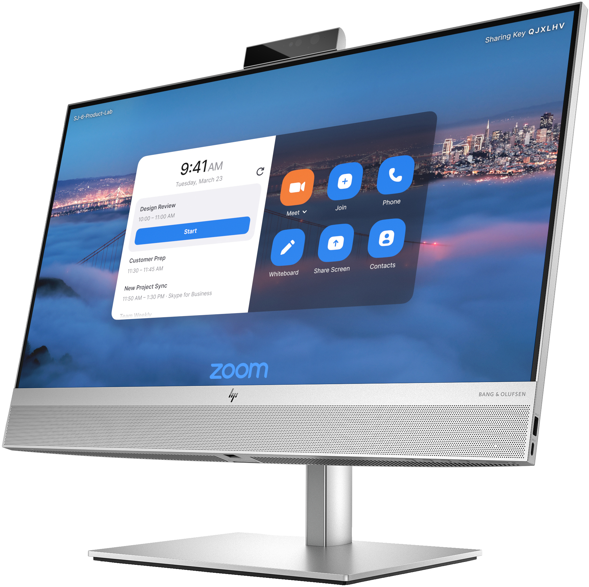 HP حزمة الجهاز المتكامل HP Presence 24 المزوّد بشاشة لمس نظام Zoom Rooms – image 2