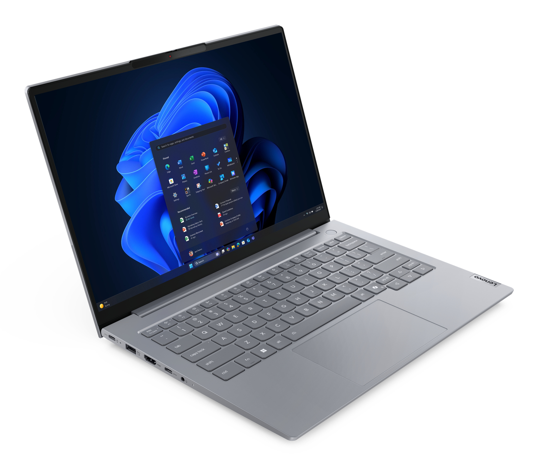 Portátil - Lenovo ThinkBook 14 G9 AHP Profesional, 14" WUXGA, AMD Ryzen™ 7 250, 32GB RAM, 512GB SSD, Radeon™ 780M, Windows 11 Pro, Gris - imagen 3