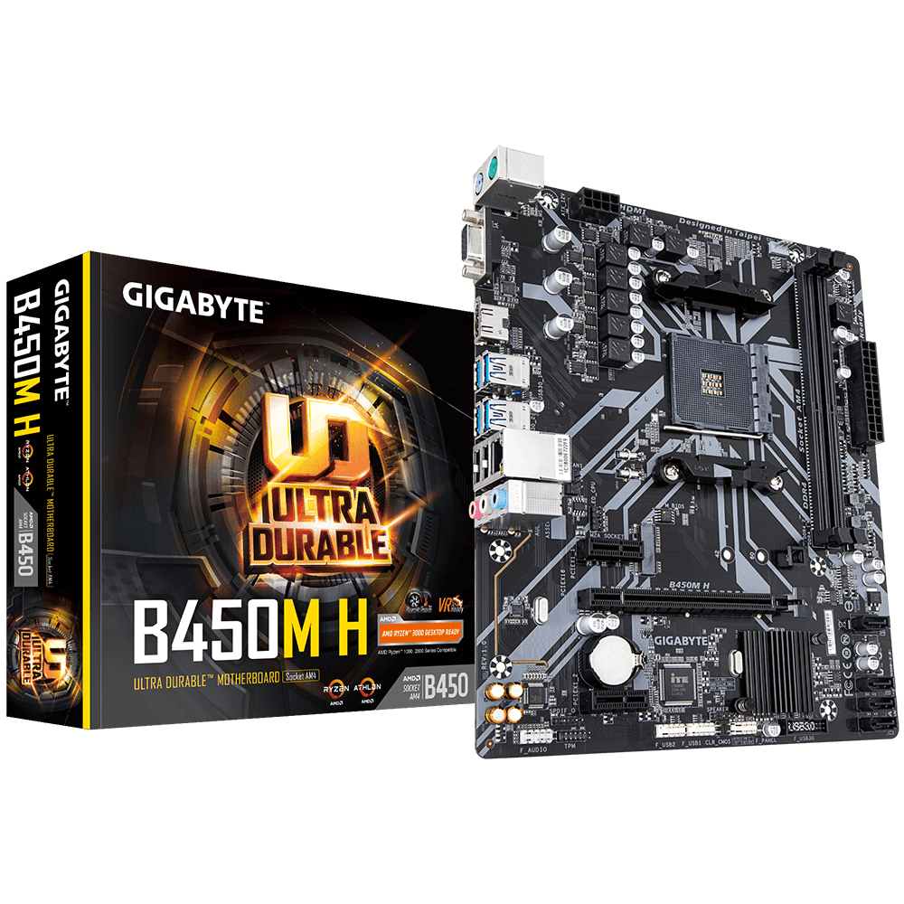 GIGABYTE B450M H – image 1