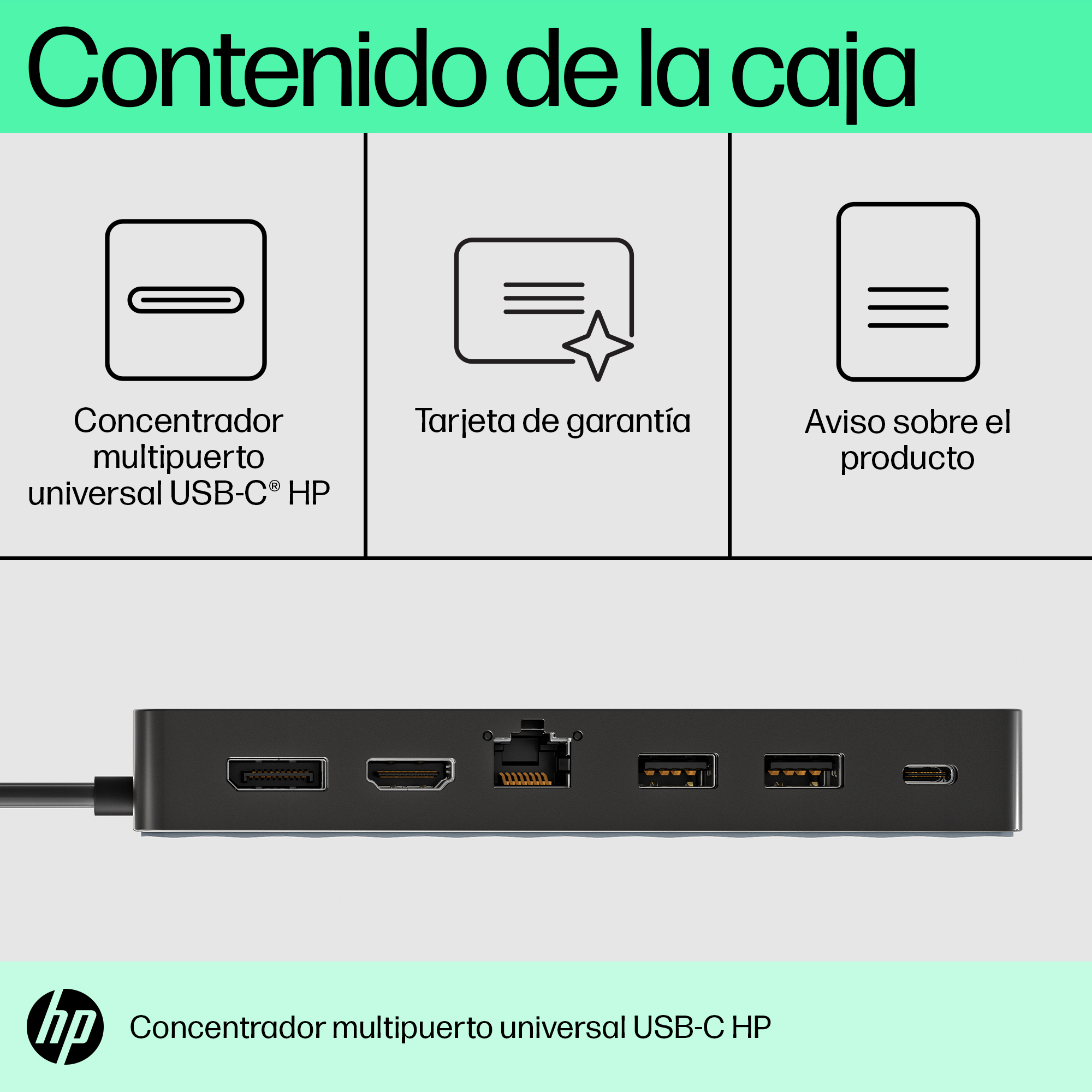 HP Universal USB-C Multiport Hub. Connectivity technology: Docking, Host interface: USB 3.2 Gen 2 (3.1 Gen 2) Type-C. Prod