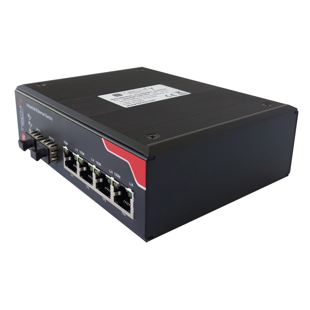 Techly I-SWHUB-IND1204 network switch Fast Ethernet (10/100) Black – image 5