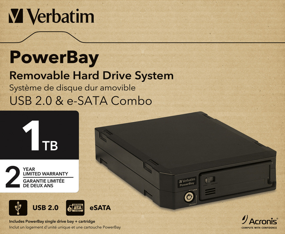 Verbatim PowerBay 1TB external hard drive 7200 RPM 3.5″ USB 2.0 Black image 3
