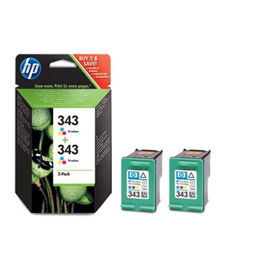 HP 343 2-pack Tri-colour