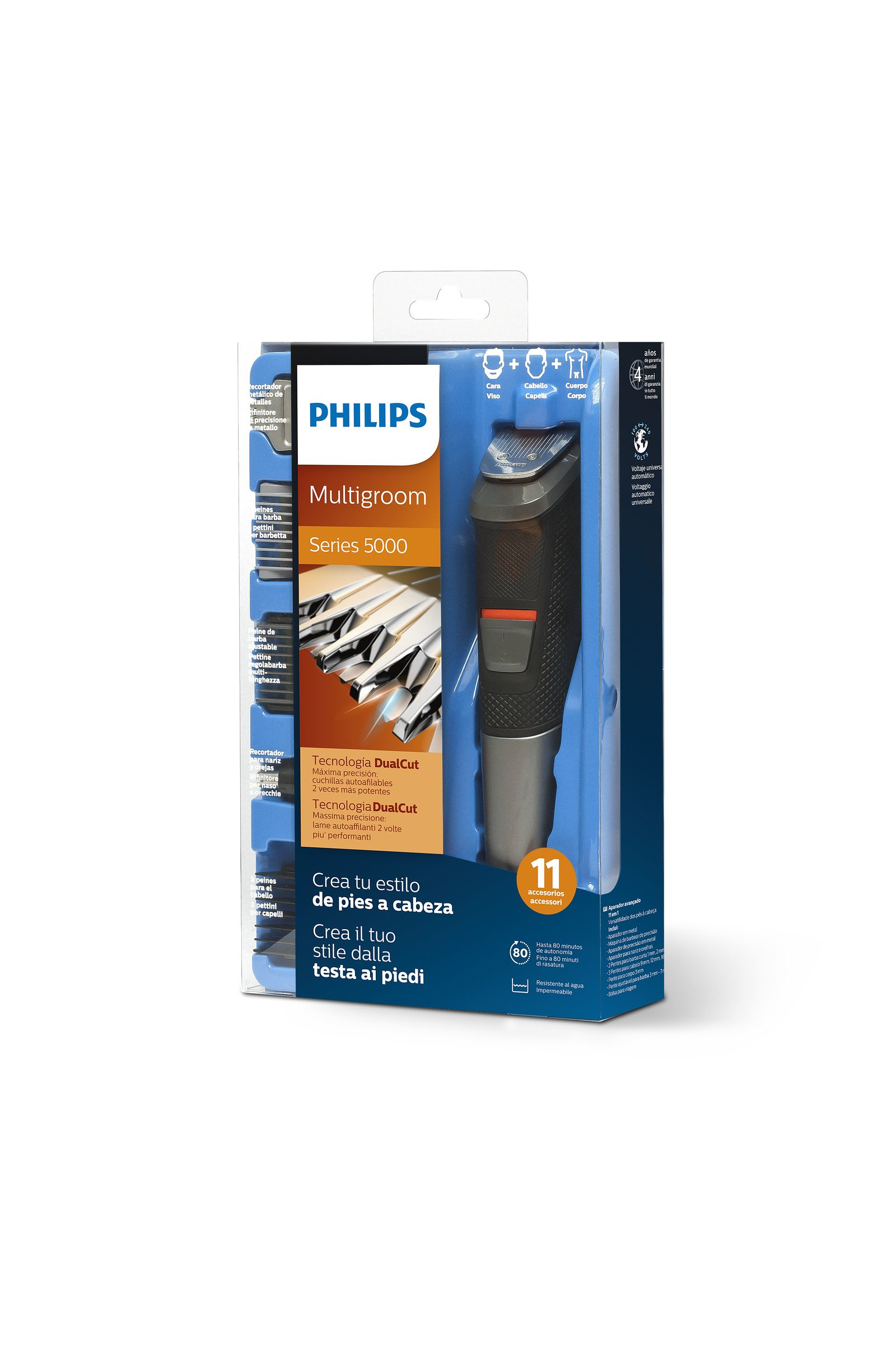 Philips MULTIGROOM Series 5000 MG5730/18 hair trimmers/clipper Black, Grey Nickel-Metal Hydride (NiMH) – image 2