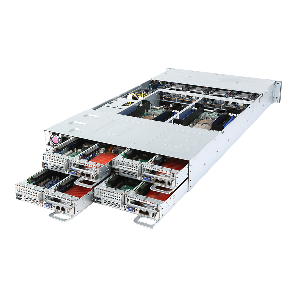 Gigabyte H261-3C0 Intel® C621 LGA 3647 (Socket P) Rack (2U) Svart, Grå