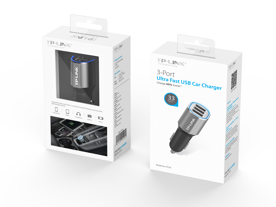 TP-Link CP230 mobile device charger Universal Grey, Silver Cigar lighter Auto – image 5