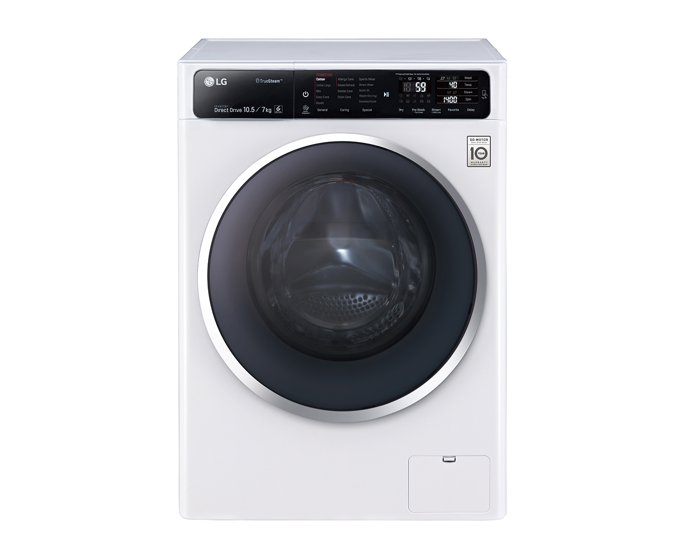 LG FH4U1JBH2N washer dryer Freestanding Front-load White