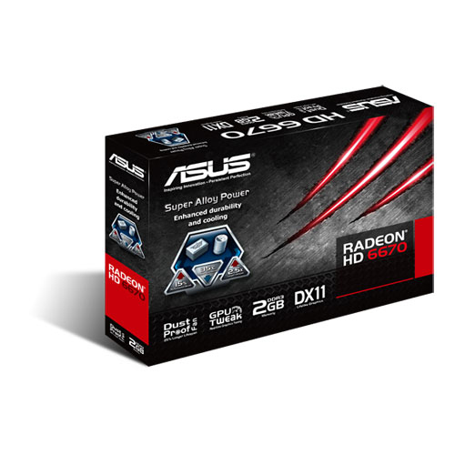 ASUS 90-C1CQR2-S0UAN0YZ graphics card AMD Radeon HD6670 – image 3