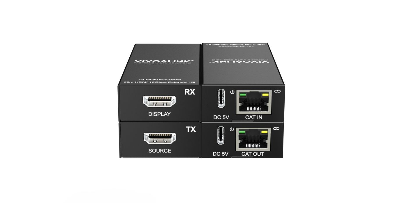 Vivolink VLHDMIEXT60 AV extender AV transmitter & receiver Black – image 3