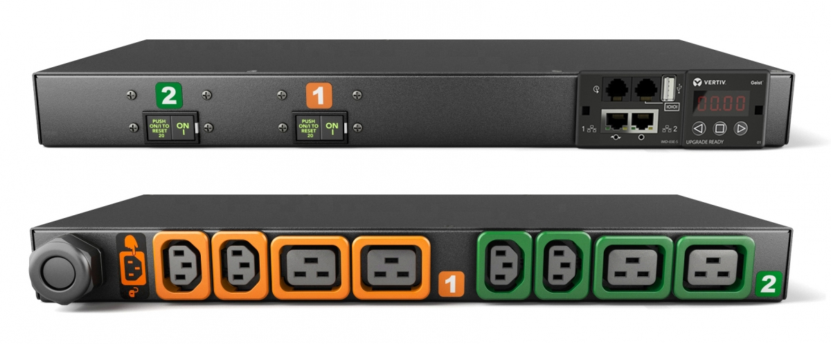 Vertiv Geist MN03E1R1-08P448-3TL6A0H10-S power distribution unit (PDU) 8 AC outlet(s) 0U Black