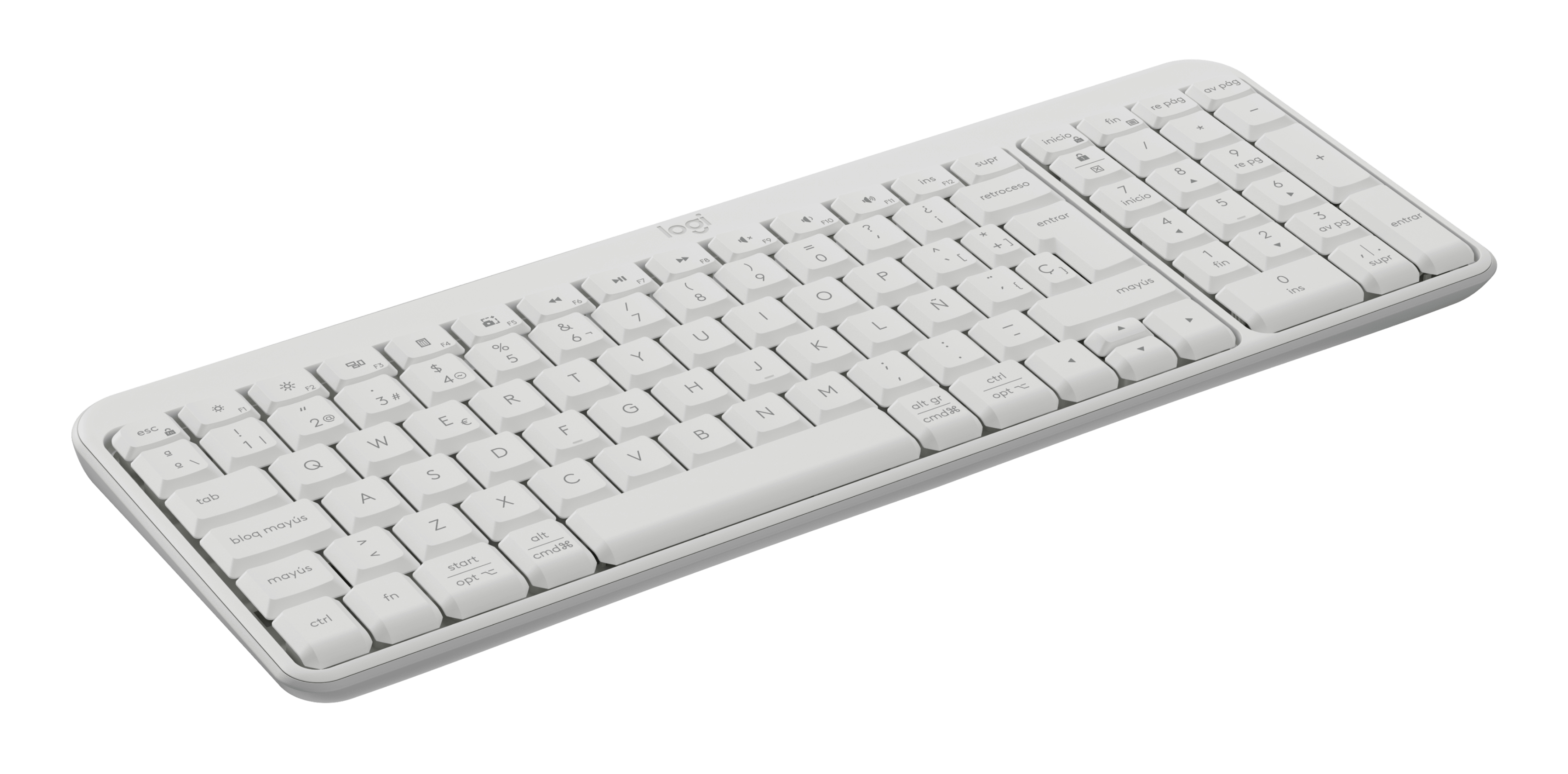 TECLADO LOGITECH K250 COMPACTO BLANCO