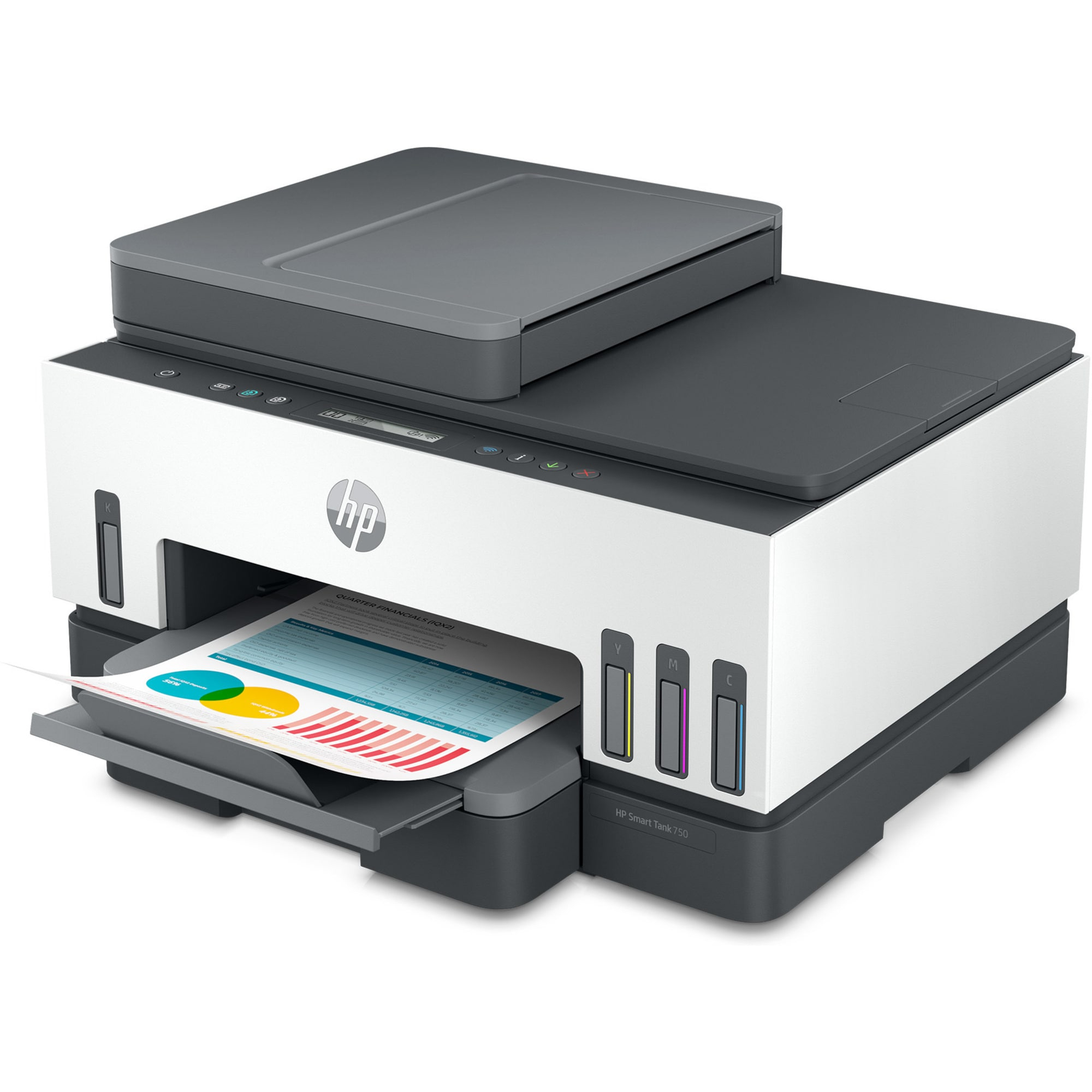Multifuncional HP Smart Tank 750 - 15 ppm Negro - 9 ppm Color - Tinta Continua - Wi-Fi - USB - Dúplex - 6UU47A Multifuncional HP Smart Tank 750 - 15 ppm Negro - 9 ppm Color - Tinta Continua - Wi-Fi - USB - Dúplex - 6UU47A