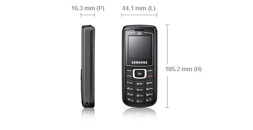 Samsung E1107 3.86 cm (1.52") 77 g Black – image 5