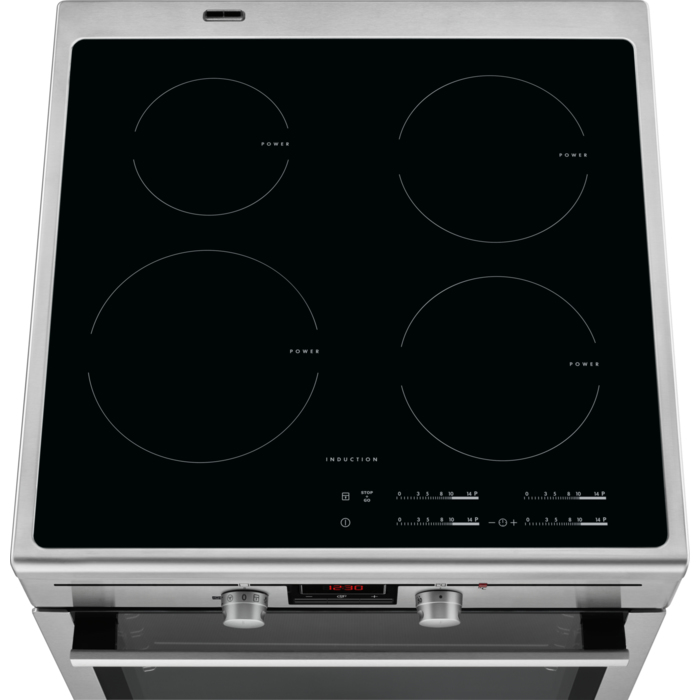 AEG CIB6441ABM Freestanding cooker Electric Zone induction hob Stainless steel – image 3