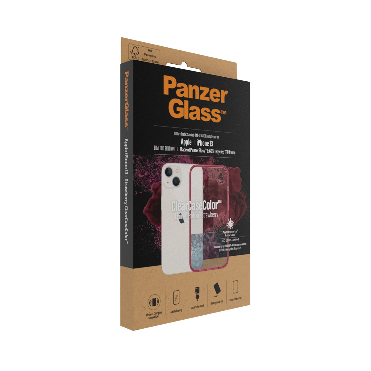 PanzerGlass ® ClearCaseColor™ iPhone 13 - Strawberry – image 4