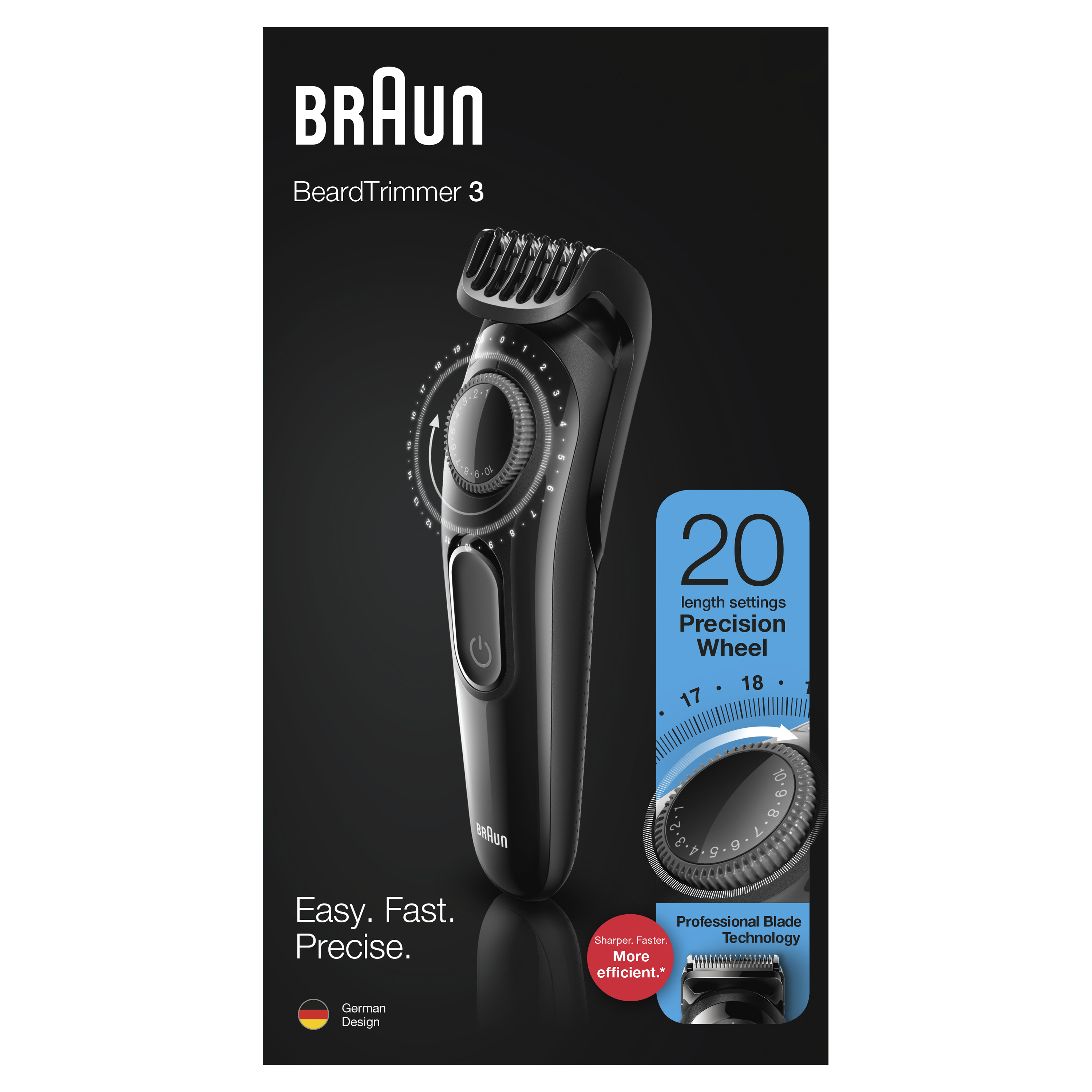 Trimer Braun BT3222 punjivi/regulacija 0.5-10mm