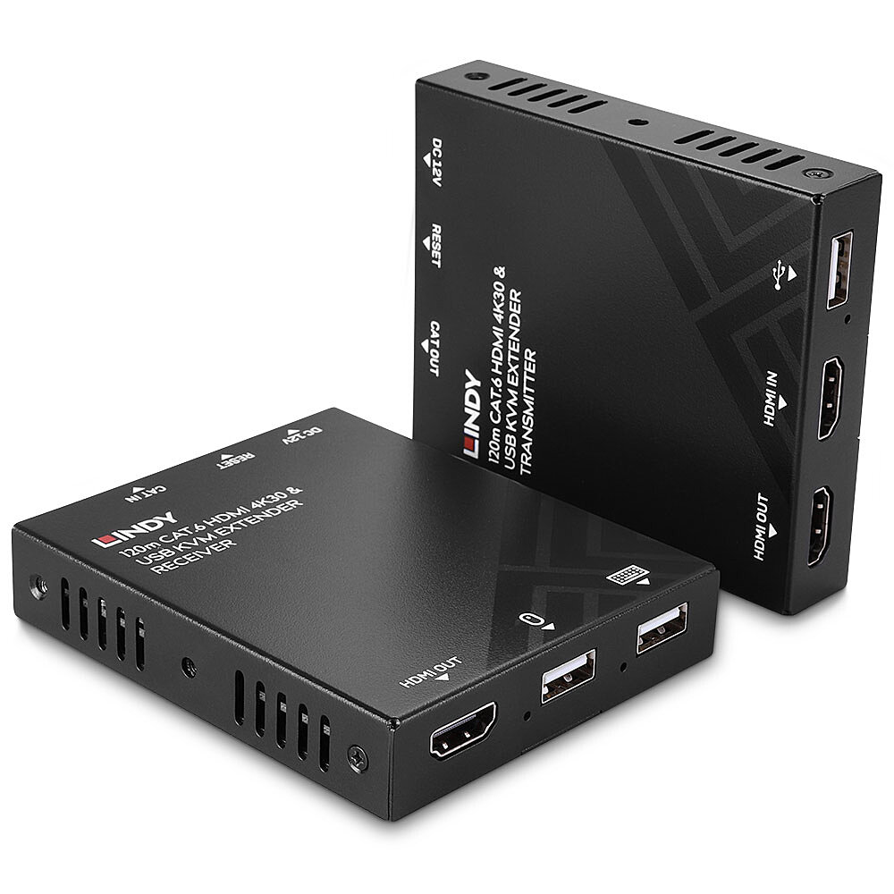 Lindy 120m Cat.6 HDMI and USB KVM Extender – image 2