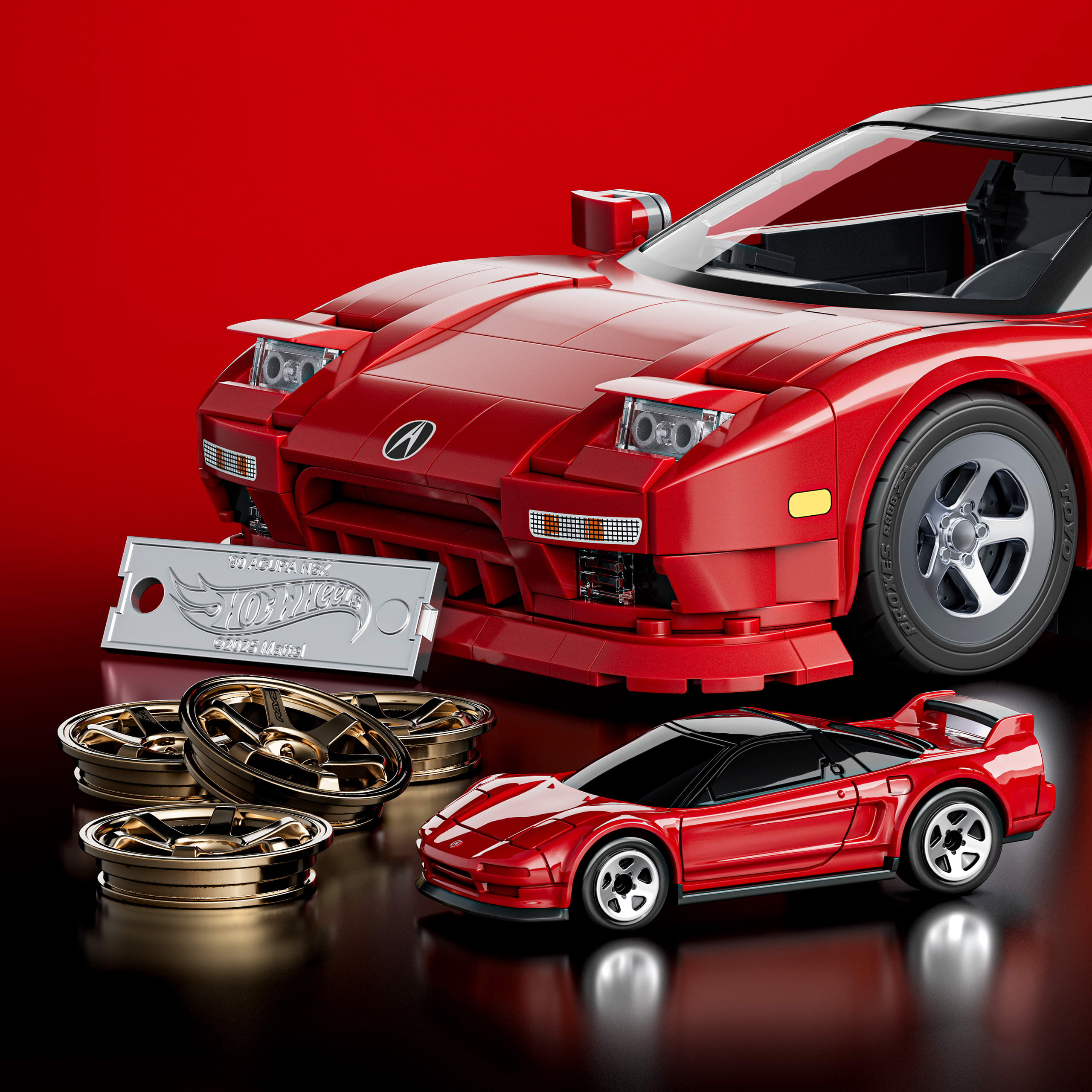 Mattel Brick Shop Hot Wheels '90 Acura NSX