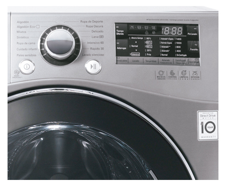 LG FH4A8FDH6N washer dryer Freestanding Front-load Stainless steel – image 3