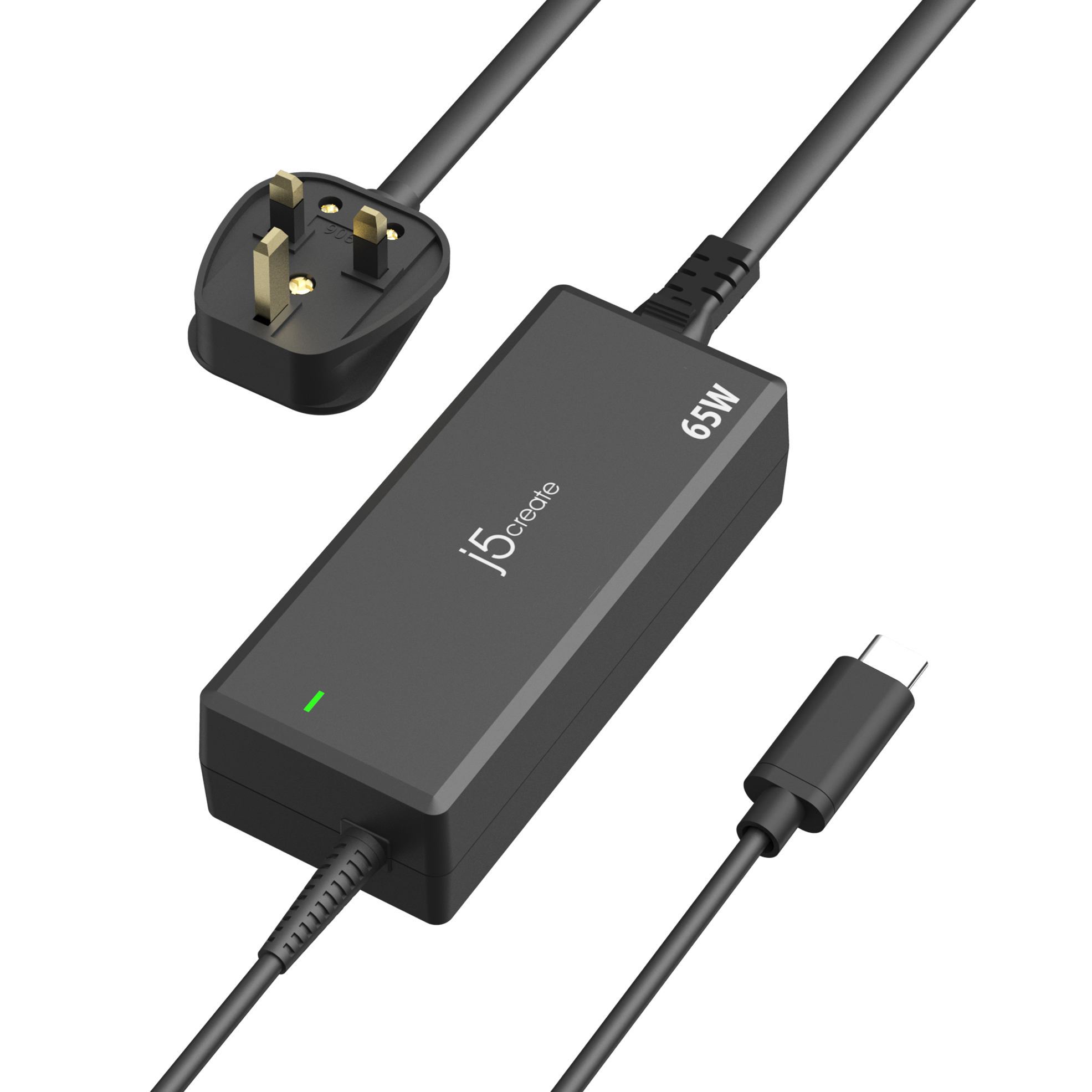 j5create JUP1265 65W PD USB-C Power Adapter - UK