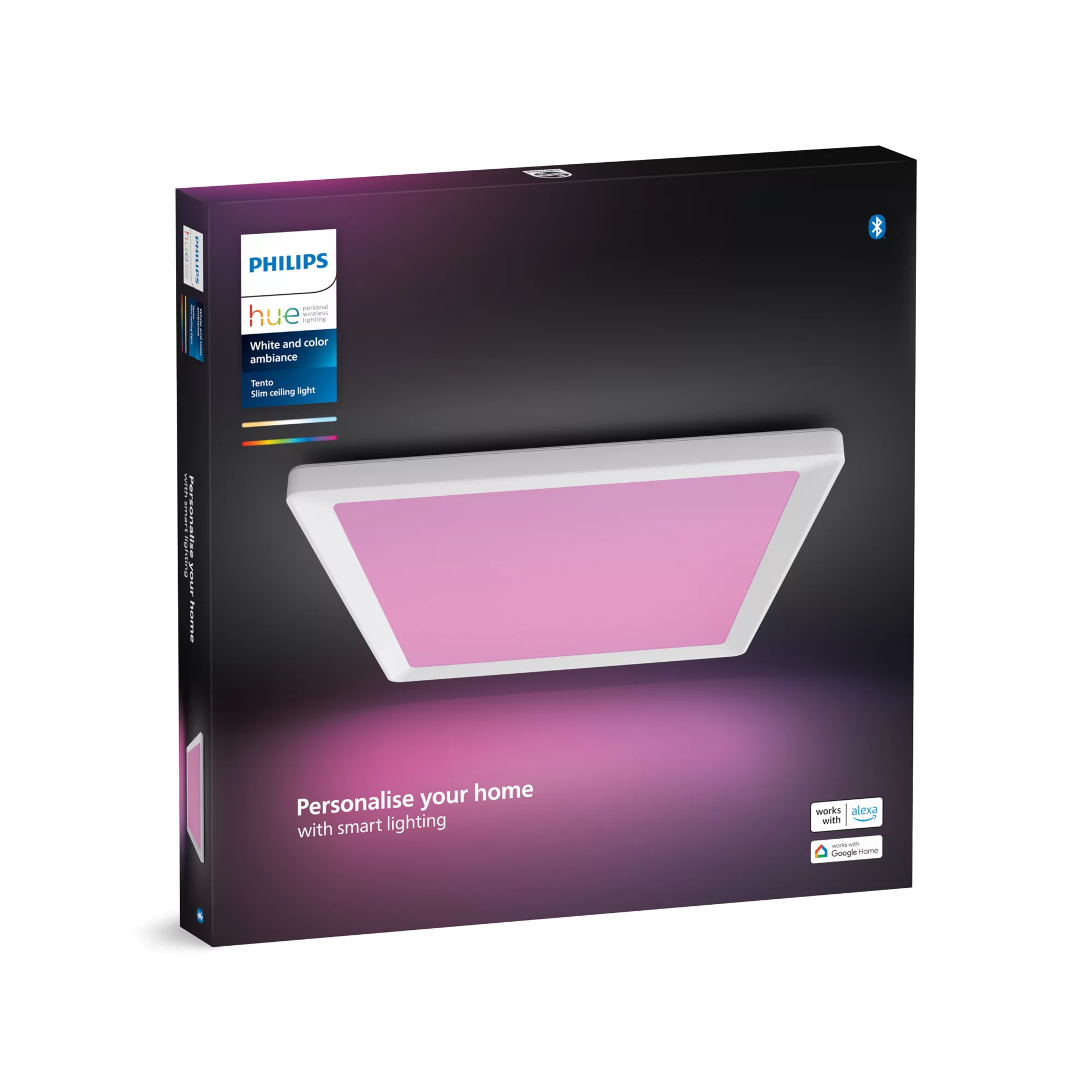 Philips by Signify Philips Hue White and colour ambience Tento square ceiling panel – medium – image 4