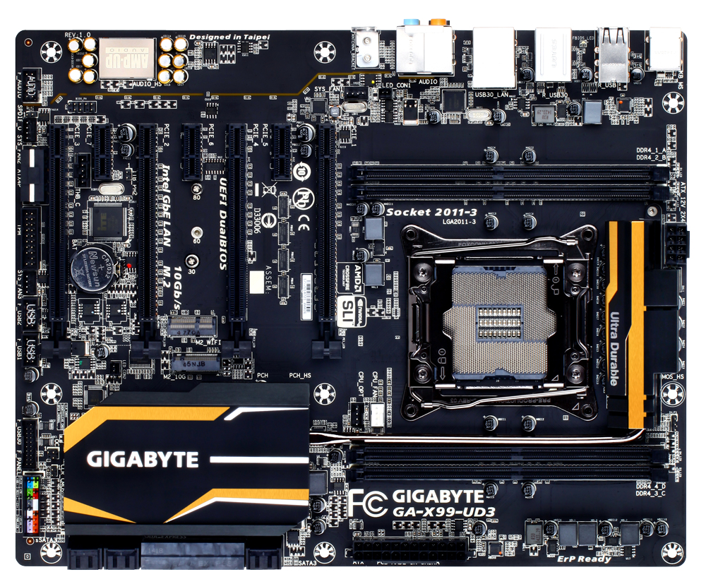 GIGABYTE GA-X99-UD3 motherboard Intel® X99 LGA 2011-v3 ATX – image 2