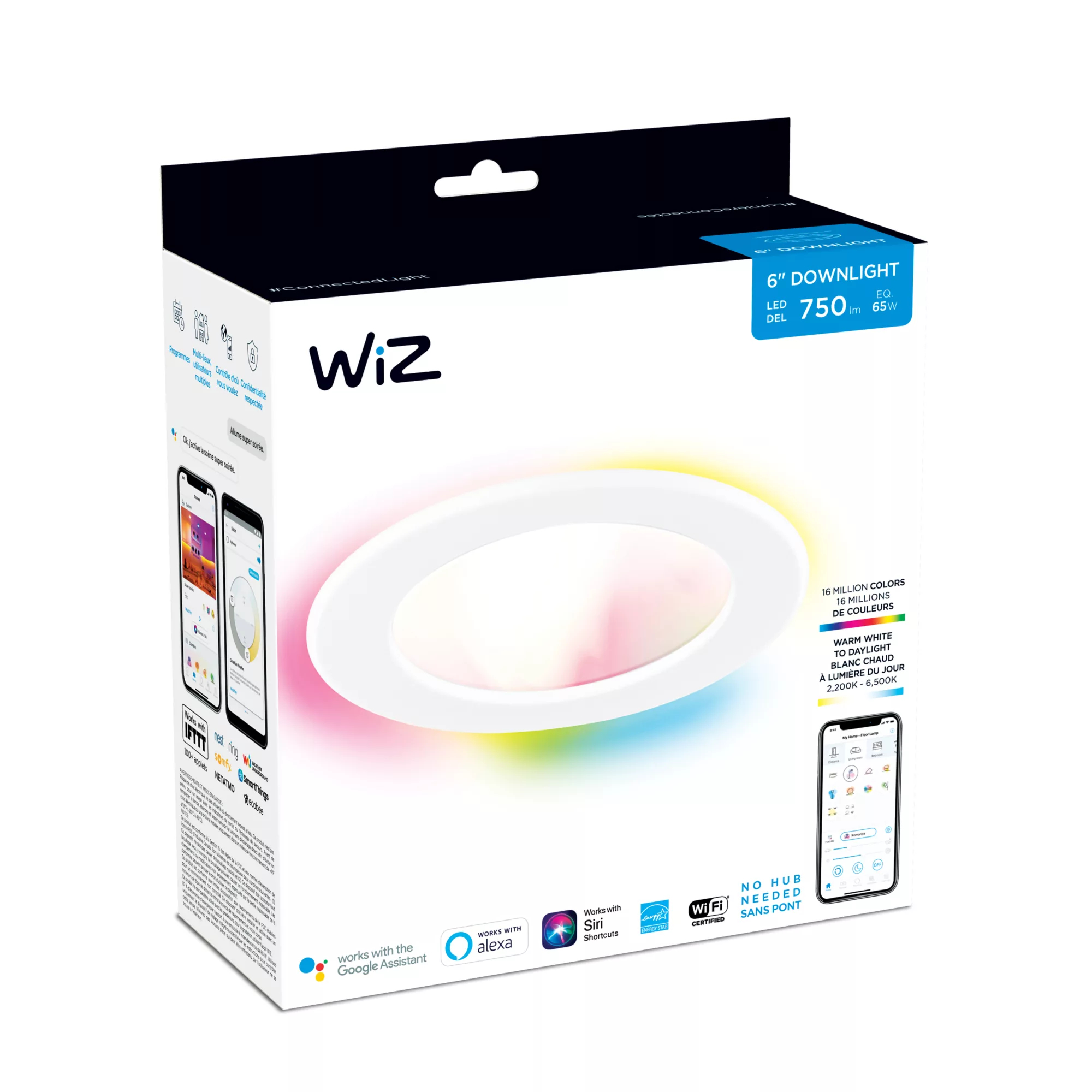WiZ 046677556150 smart lighting Smart lighting spot Wi-Fi/Bluetooth – image 2