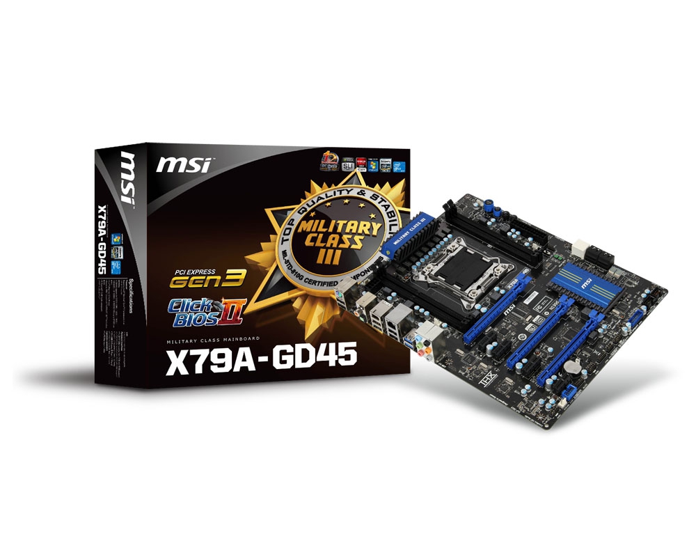 MSI X79A-GD45 motherboard LGA 2011 (Socket R) ATX – image 1