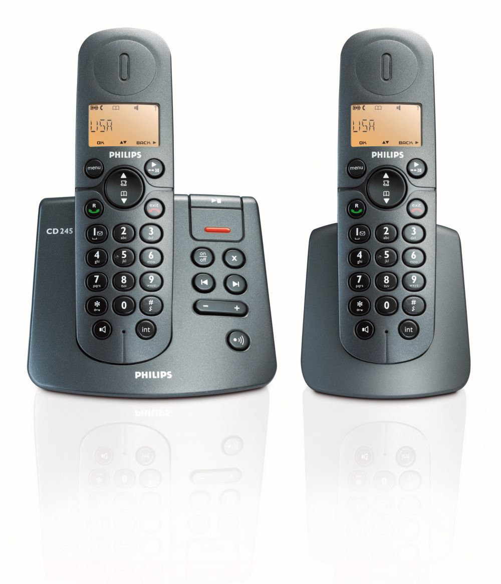 Philips Cordless phone answer machine CD2452B/05
