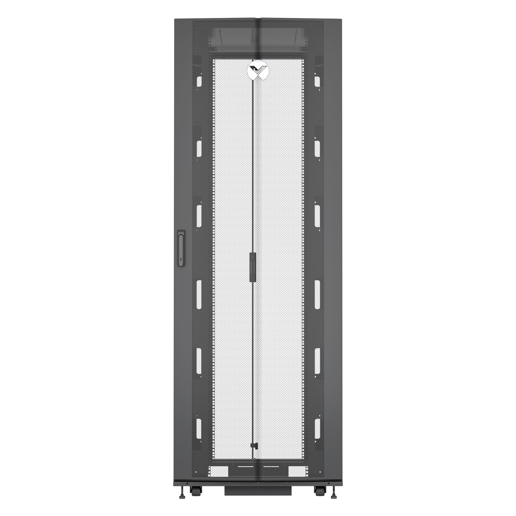 Vertiv VR3357 rack cabinet 48U Freestanding rack Black, Transparent – image 5