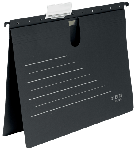 Leitz 19200095 archivador colgante Cartón A4 Negro