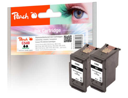 Peach Twin Pack Print-head black compatible with Canon PG-540