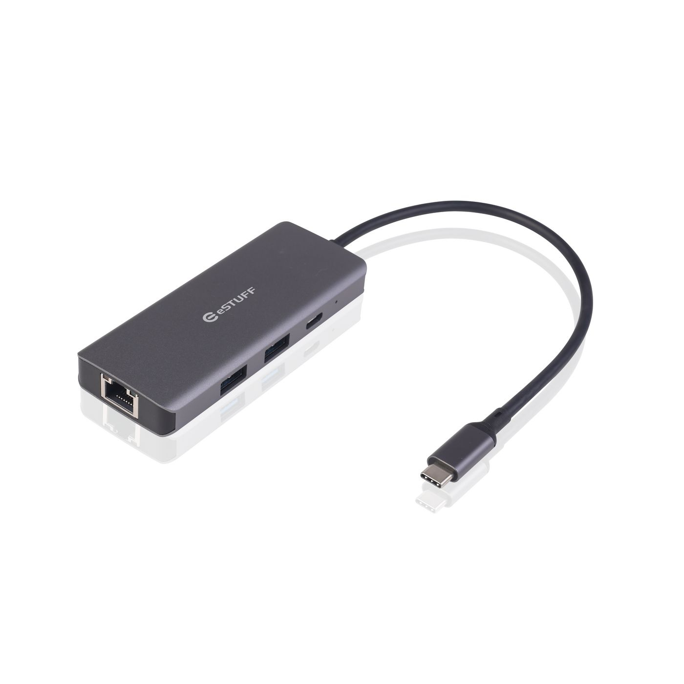 eSTUFF ES623013 laptop dock/port replicator Grey – image 1