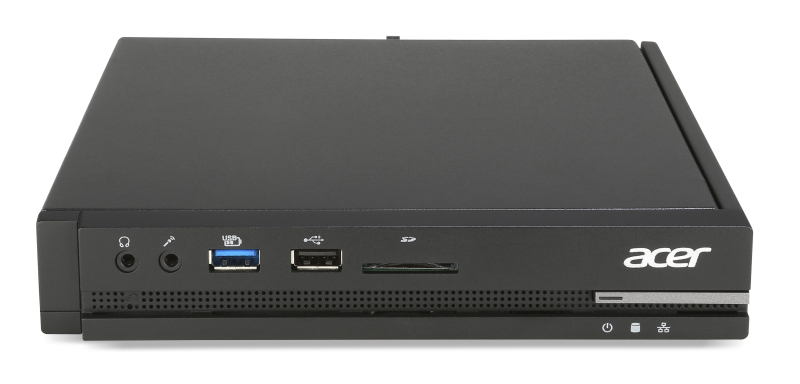 Acer Veriton N 2120G AMD E E1-2650 4 GB DDR3-SDRAM 500 GB HDD AMD Radeon R5 235 FreeDOS USFF Mini PC Black – image 1