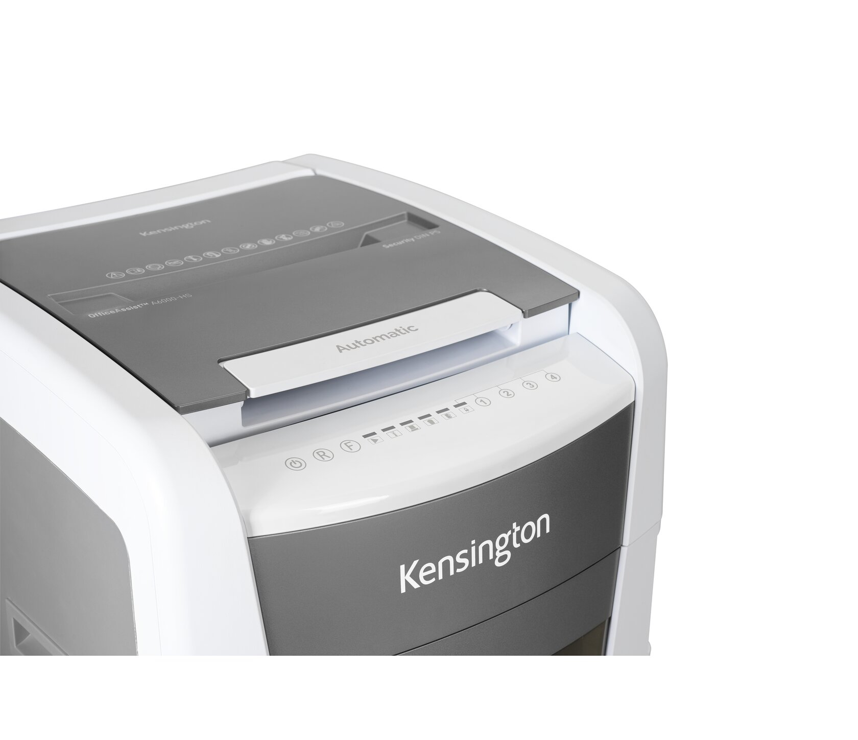 Resim Kensington OfficeAssist A6000 Mikro Kesim Kağıt İmha Makinesi, 55 dB, 2x15 mm Parçalama Boyutu, 110 L Hazne