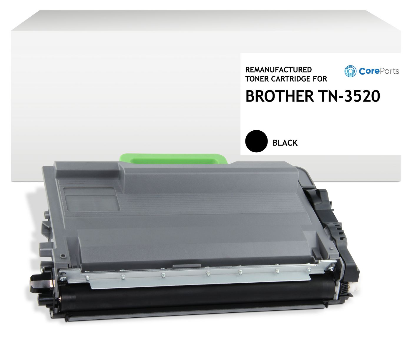 CoreParts QI-BR2077B خرطوشة حبر أسود، 20000 صفحة، متوافقة مع Brother HL-L6400