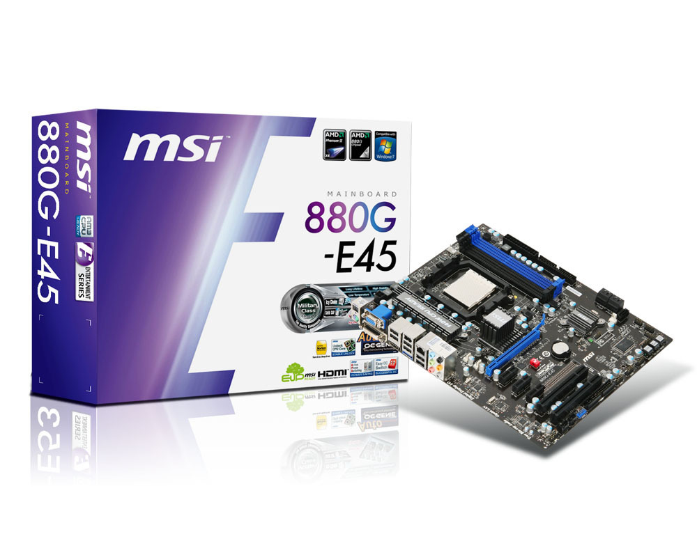 MSI 880G-E45 motherboard AMD – image 1