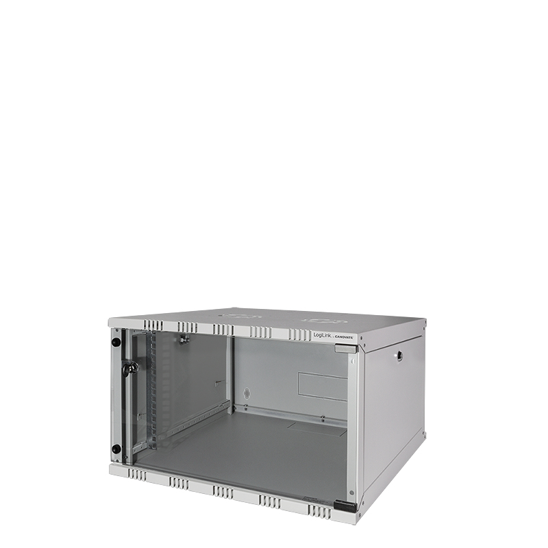 LogiLink W06B54G rack cabinet 6U Wall mounted rack Grey – image 1
