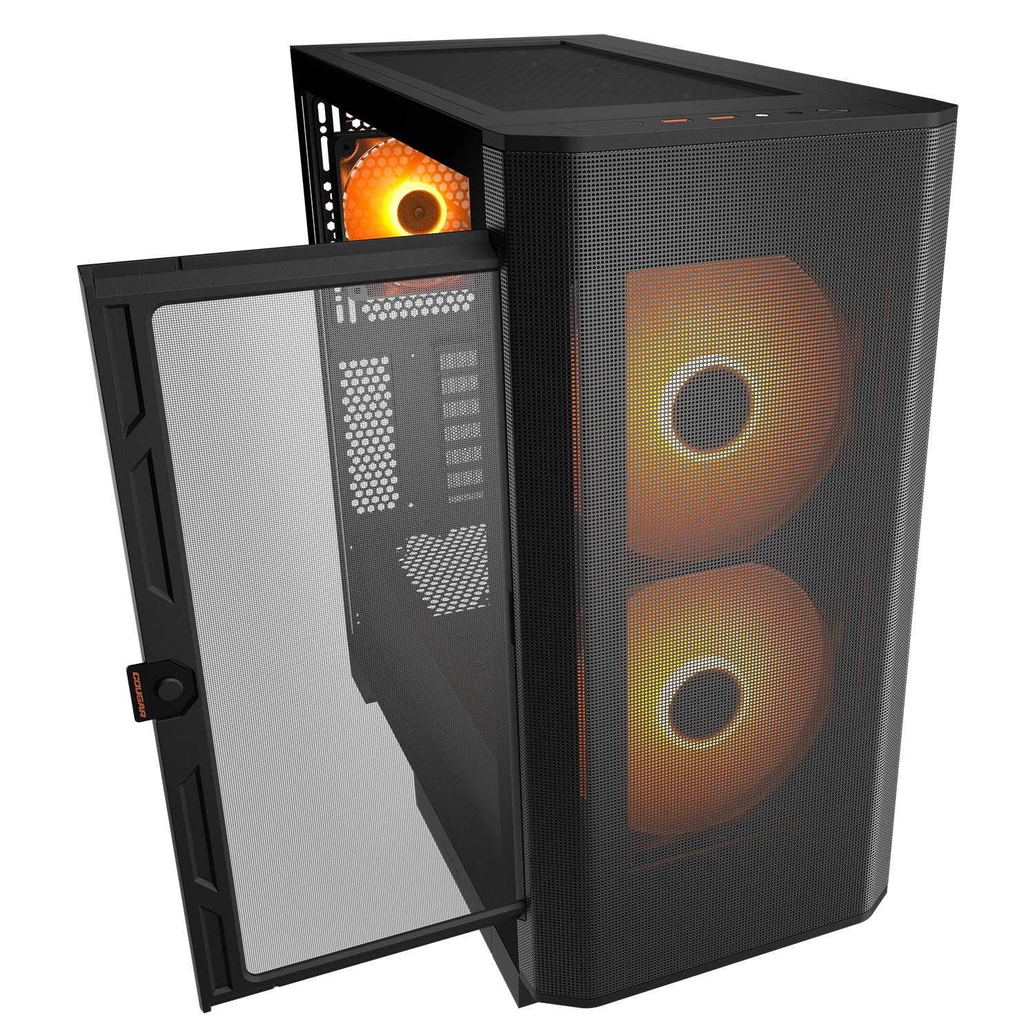 COUGAR Midi Tower Case, Airface FLO, ARGB, Black – image 4
