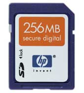 HP 256 MB secure digital card