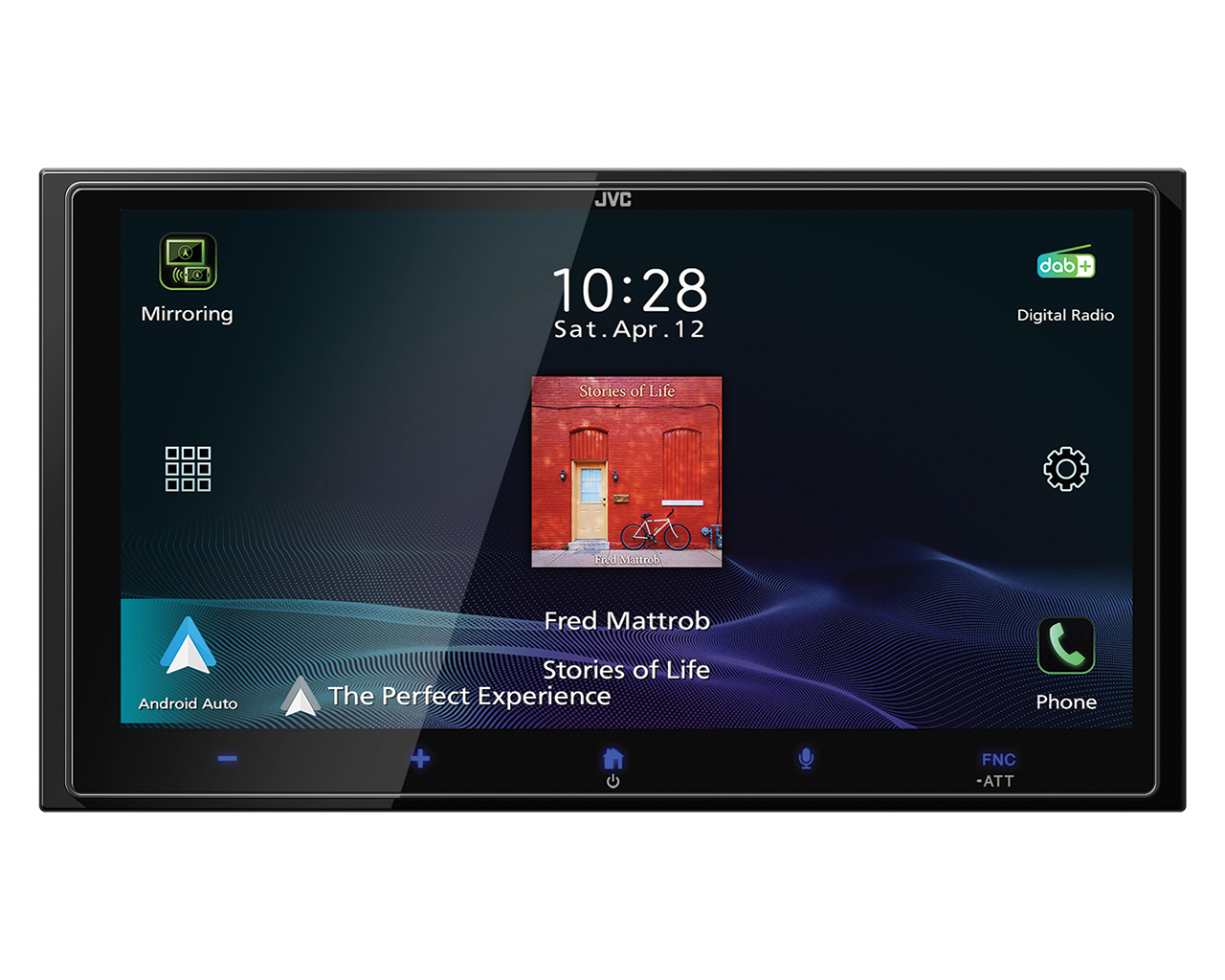 KW-M795DBW car media receiver Black Wi-Fi