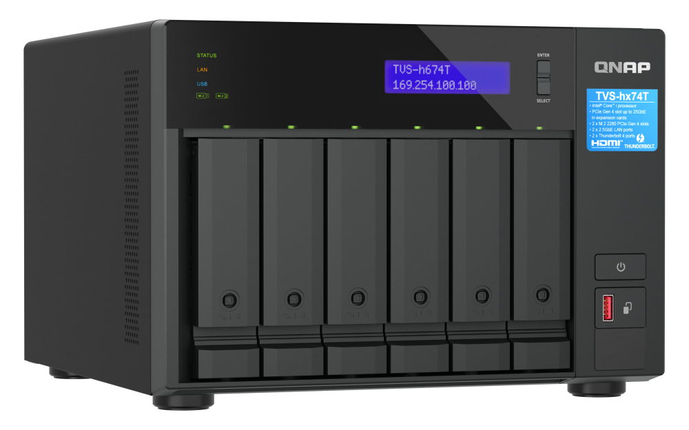 QNAP TVS-h674T NAS Tower Intel® Core™ i5 i5-12400 – image 3