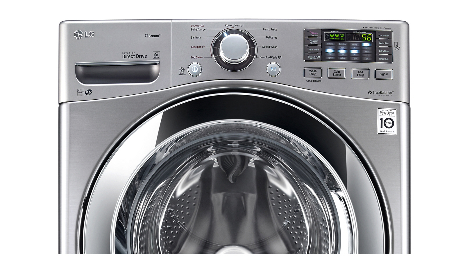 LG WM3370HVA washing machine Front-load 1300 RPM Graphite – image 7