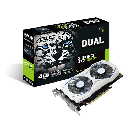 ASUS DUAL-GTX1050TI-4G graphics card NVIDIA GeForce GTX 1050 Ti