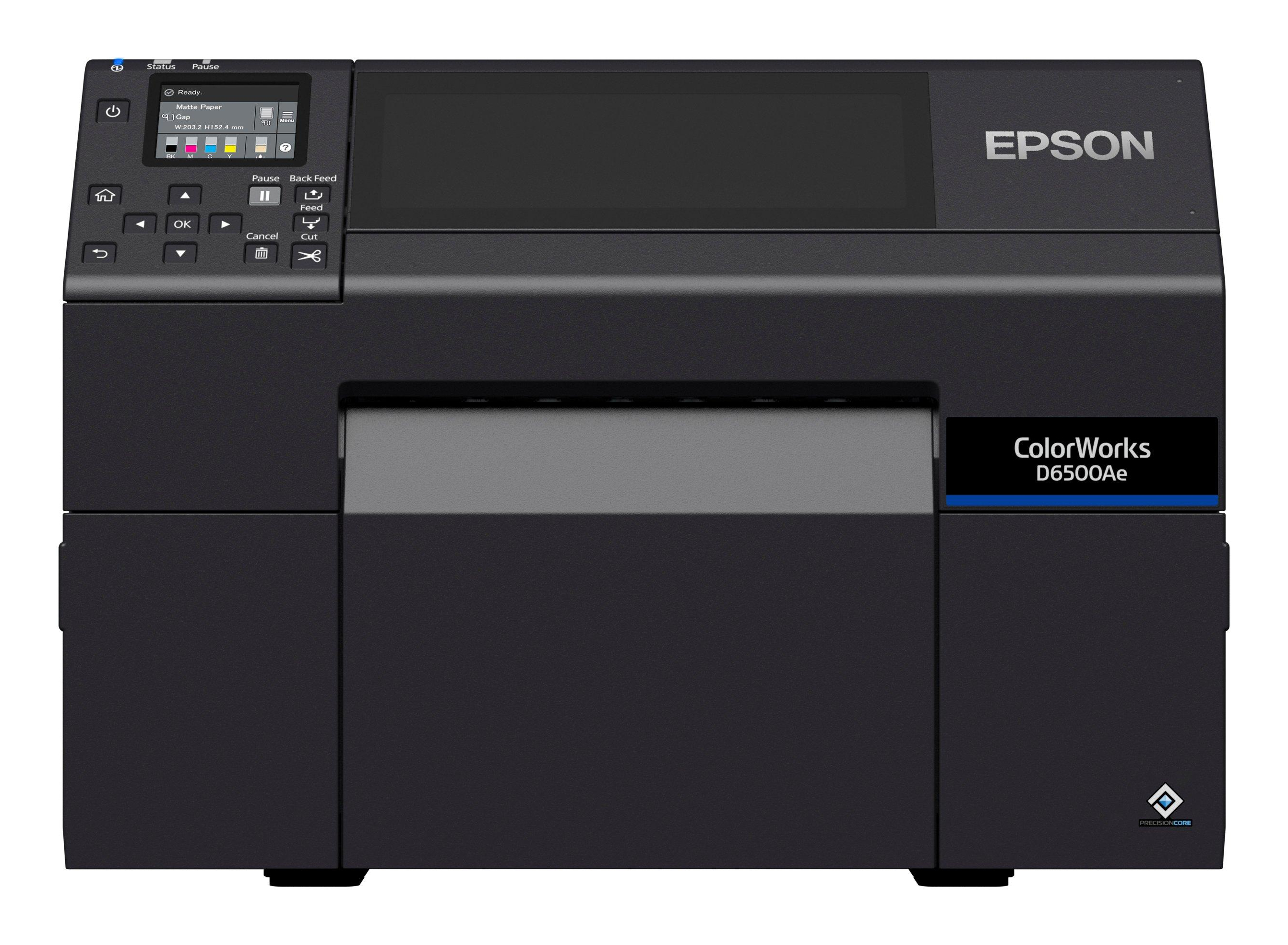 Epson ColorWorks D6500Ae stampante per etichette (CD) Trasferimento termico A colori 1200 x 1200 DPI 85 mm/s Cablato Collegamen