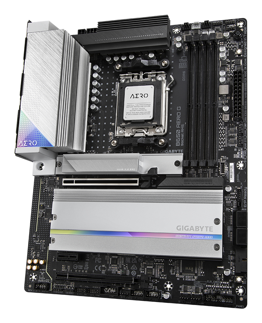Tarjeta Madre Gigabyte B650 AERO G - Socket AM5 - 4x DDR5 - 4400/6400(OC)8000(OC)MHz - HDMI - DisplayPort - USB 2.0/3.2 - ATX - B650 AERO G Tarjeta Madre Gigabyte B650 AERO G - Socket AM5 - 4x DDR5 - 4400/6400(OC)8000(OC)MHz - HDMI - DisplayPort - USB 2.0/3.2 - ATX - B650 AERO G