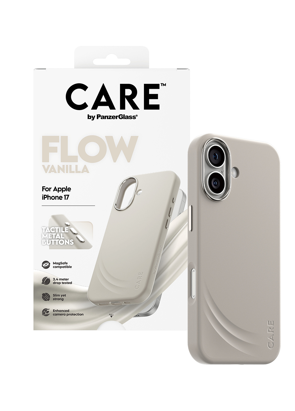 PanzerGlass CARE™ by PanzerGlass® Flow Case Vanilla w. MagSafe iPhone 17 – image 5
