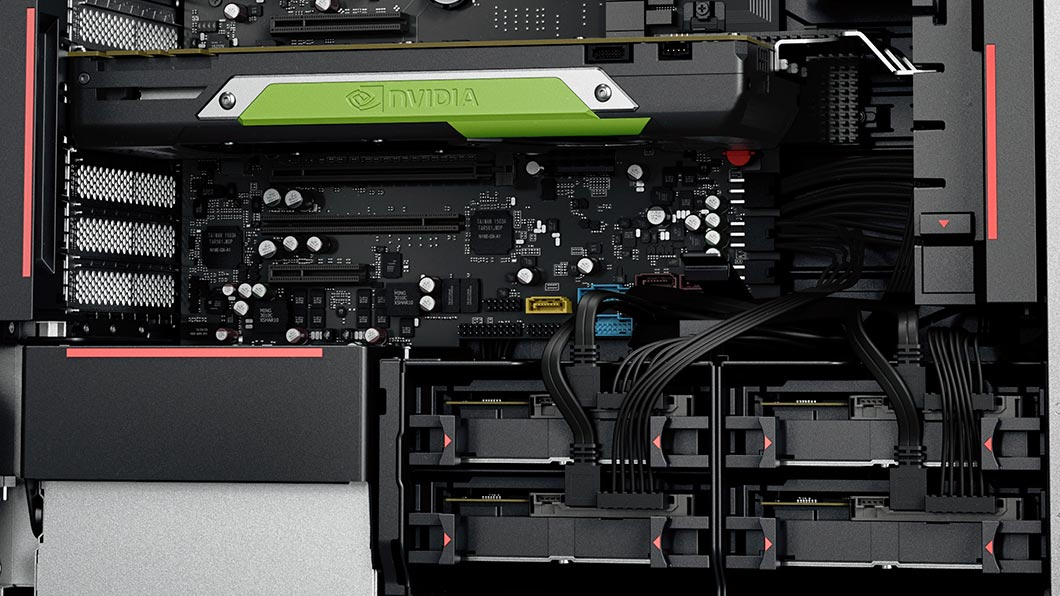 Lenovo ThinkStation P520 Intel® Xeon® W-2155 16 GB DDR4-SDRAM 512 GB SSD NVIDIA® Quadro® P2000 Windows 10 Pro for Workstations Tower Workstation Black image 4