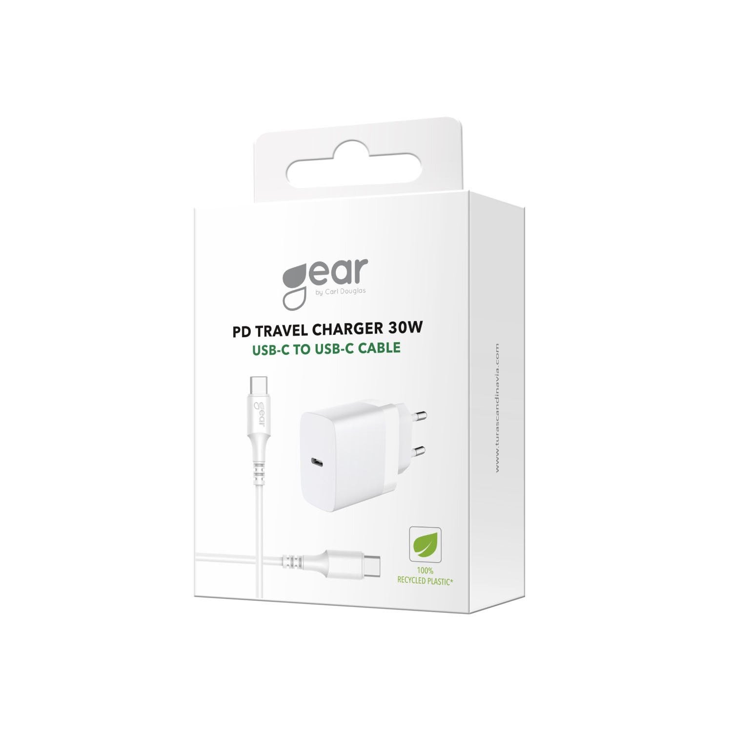 Gear Charger 220V 1xUSB-C White PD/PPS 30W +1m Cable USB-C to USB-C – image 2