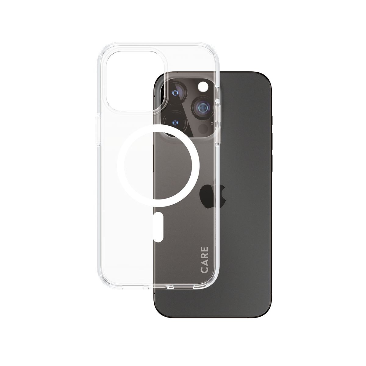 PanzerGlass CARE™ by ® Urban Combat Case Transparent w. White MagSafe iPhone 15 Pro Max